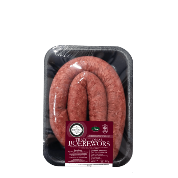 Packet of Traditional Spiral Boerewors